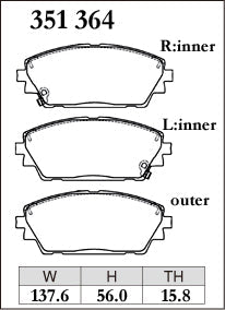 DIXCEL Front Brake Pads for Mazda 3 (BP) / CX-30 (DM)