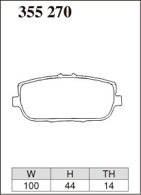 DIXCEL Rear Brake Pads for Mazda MX-5 (NC18 / ND) / Fiat 124 Spider (348)
