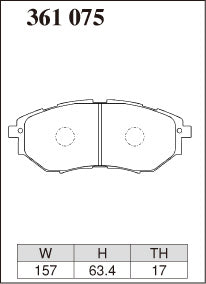 DIXCEL Front Brake Pads for Subaru WRX (VA) / Liberty GT (BL/BP/BM/BR)