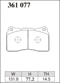 DIXCEL Front Brake Pads for Subaru WRX STI / BRZ / Mitsubishi Evo / Toyota 86 / Renault Megane RS (Brembo 4-Piston) - iilumolab