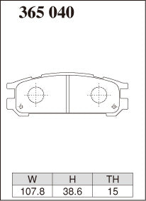 DIXCEL Rear Brake Pads for Subaru WRX (GC8) / WRX STI (V1 – V6)