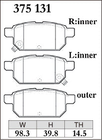 DIXCEL Rear Brake Pads for Suzuki Swift (FZ/AZ) / Vitara (LY) / S-Cross (JY) / Baleno (EW) - iilumolab