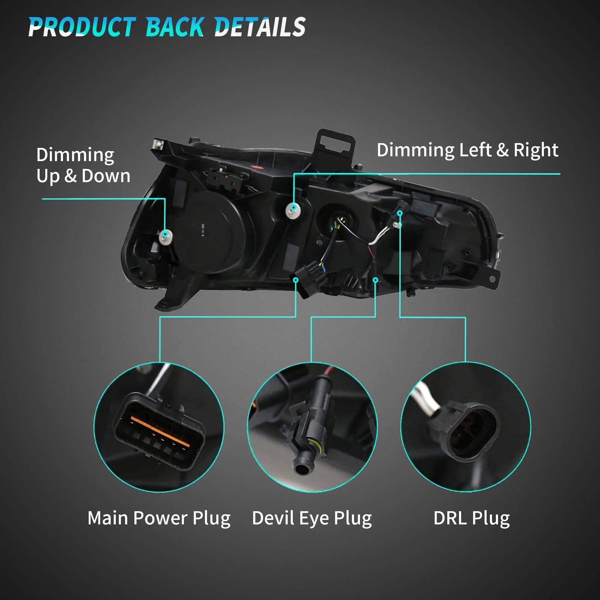 2007-2017 MITSUBISHI LANCER V2 SEQUENTIAL LED HEADLIGHTS