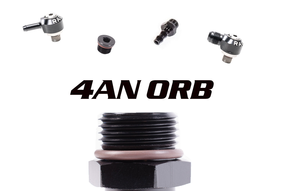 Radium Engineering 4AN ORB to 8mm Barb Fitting