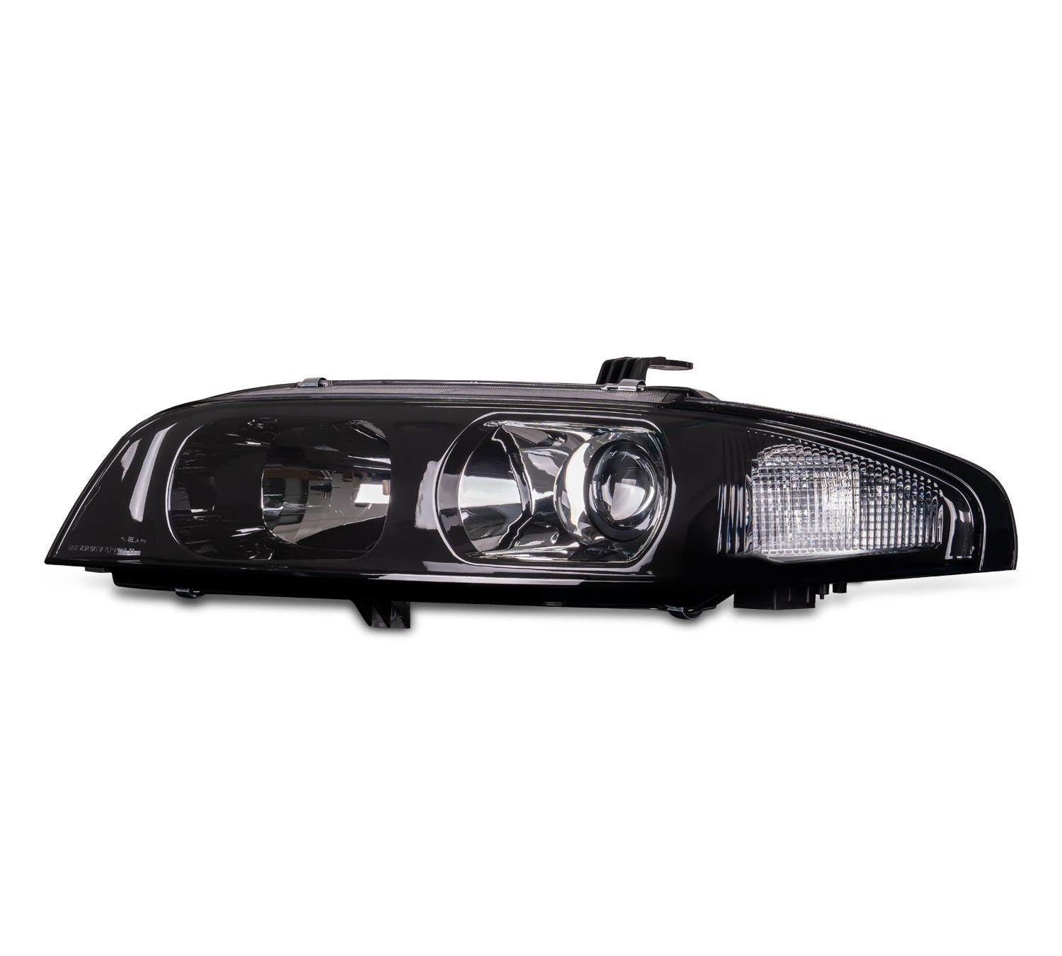 JDM BLACK OE PROJECTOR HEADLIGHTS FOR NISSAN SKYLINE R33 GTS25 GTS SERIES 1&3 HEAD LIGHTS - iilumo