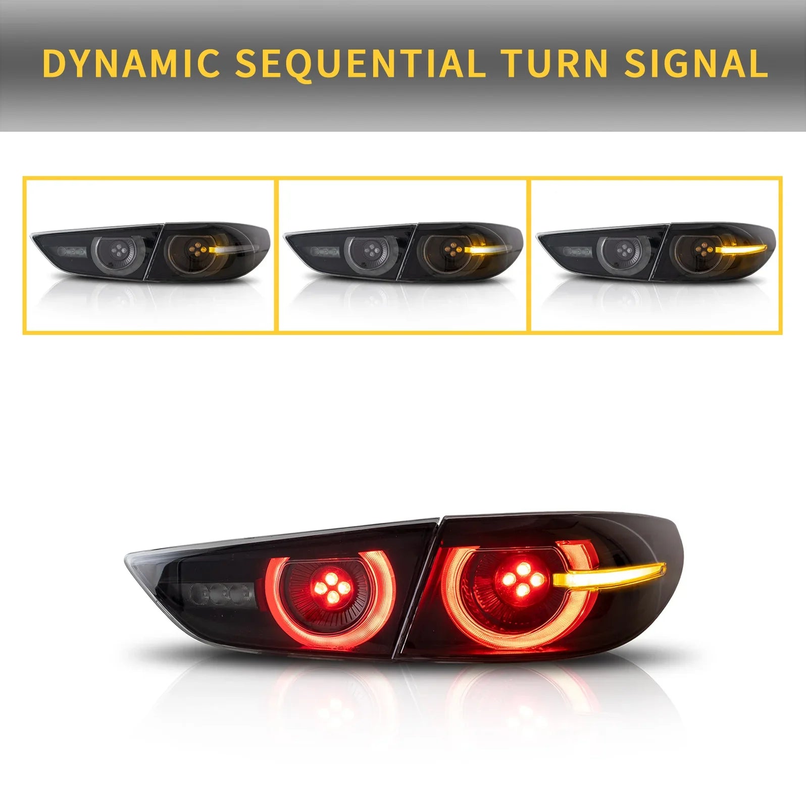 2019-2025 MAZDA 3 SEDAN SEQUENTIAL LED TAIL LIGHTS - iilumo