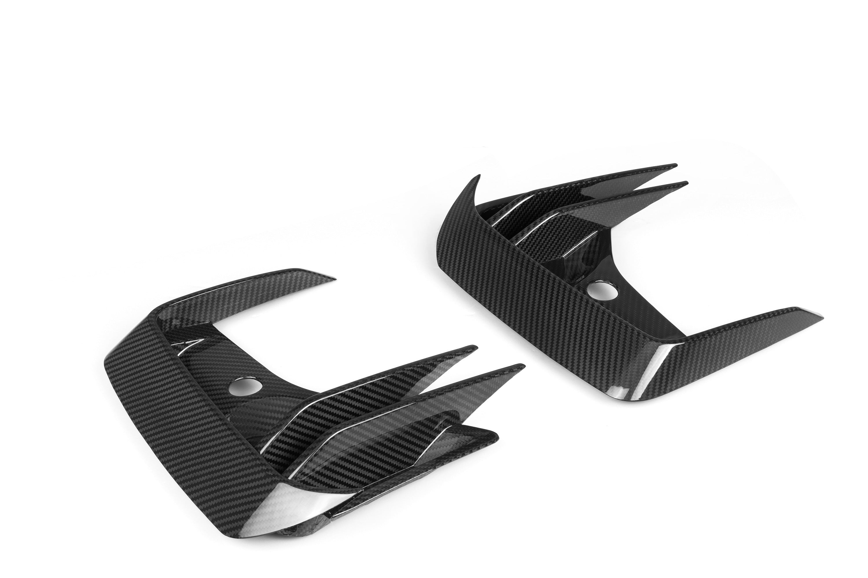 Sooqoo Pre Pregged Dry Carbon Fiber Front Ducts for BMW iX3 G08 LCI / X3 G01 LCI / X4 G02 LCI 2021+