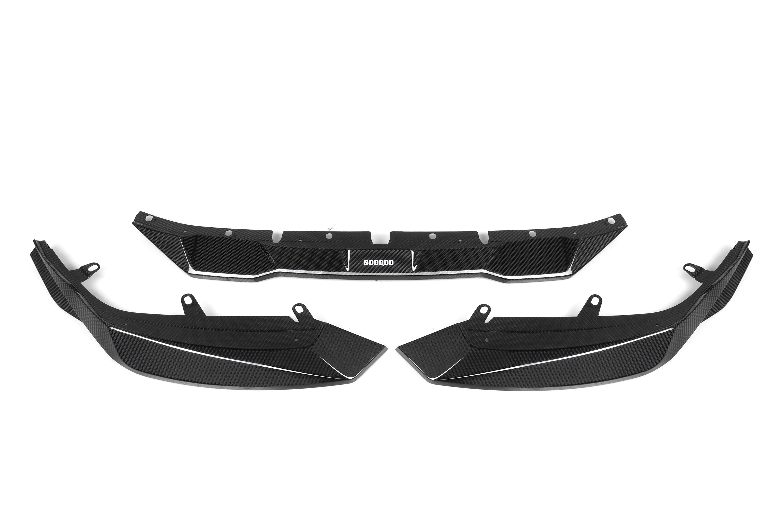 Sooqoo Pre Pregged Dry Carbon Fiber Front Lip Type B for BMW M2 G87 2023+