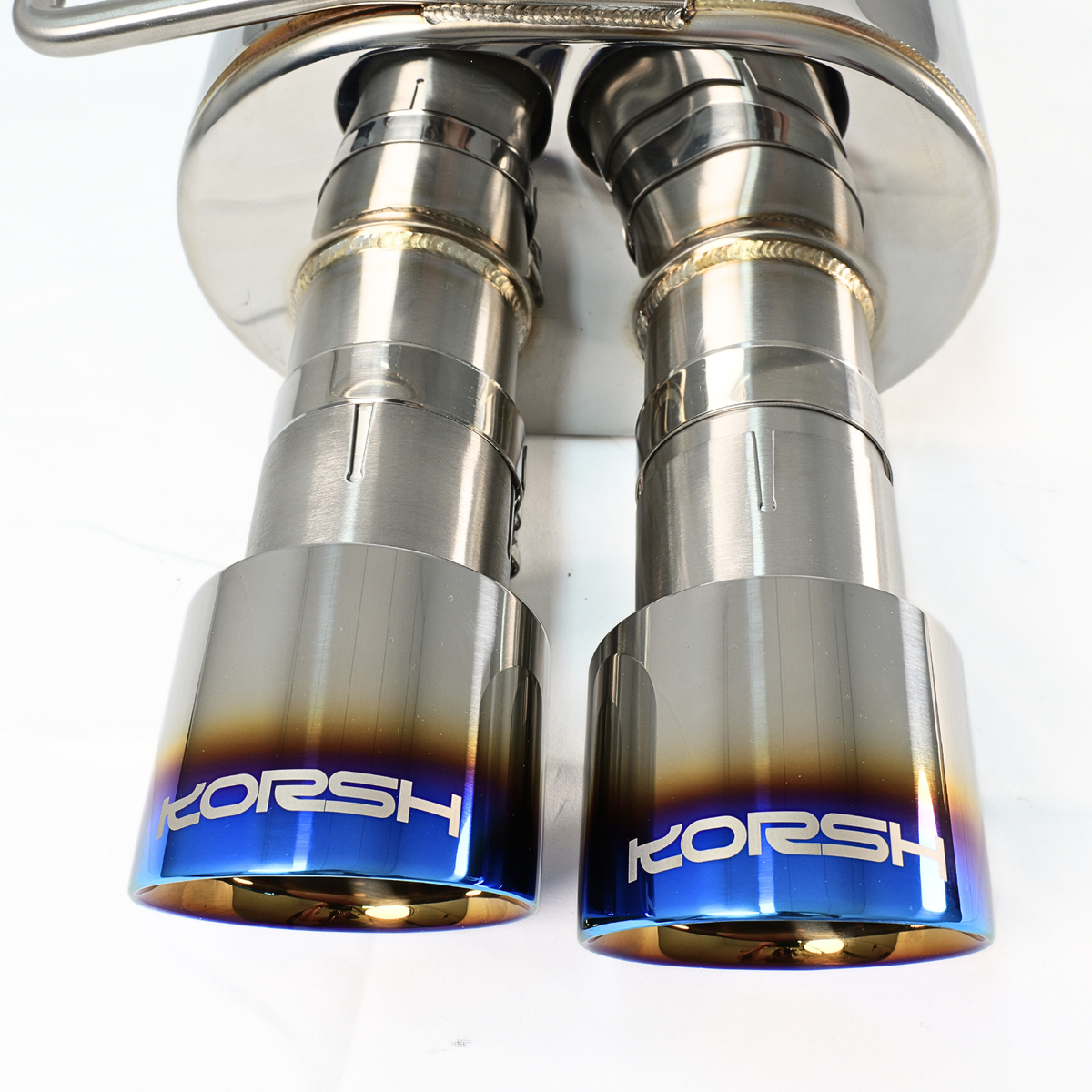 Korsh Manual Turbo Back Exhaust for Subaru WRX 2015+ - Stainless Steel with Titanium Tips