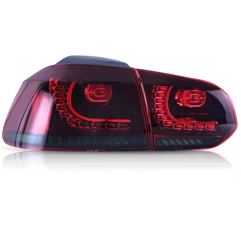 2008-2013 VW GOLF MK6R STYLE SEQUENTIAL LED TAIL LIGHTS - iilumo