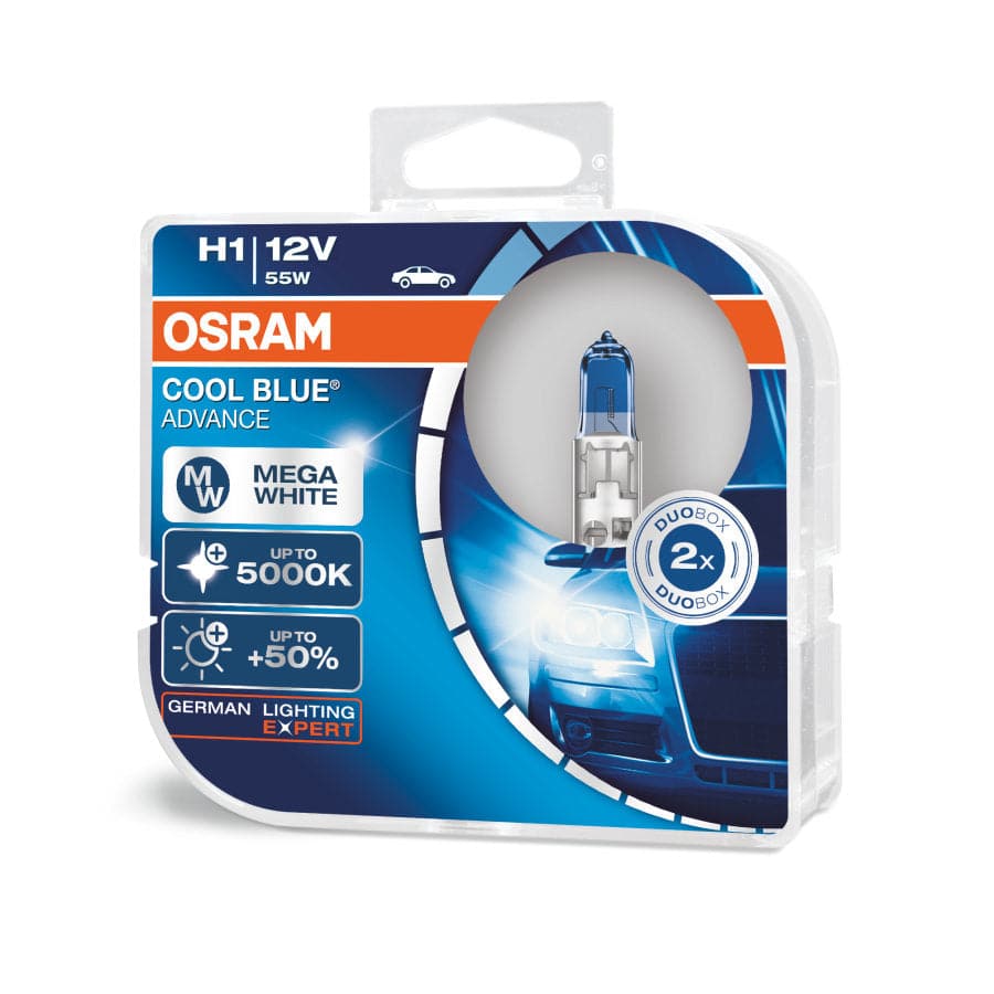 OSRAM COOL BLUE ADVANCE HALOGEN : H1 - iilumo