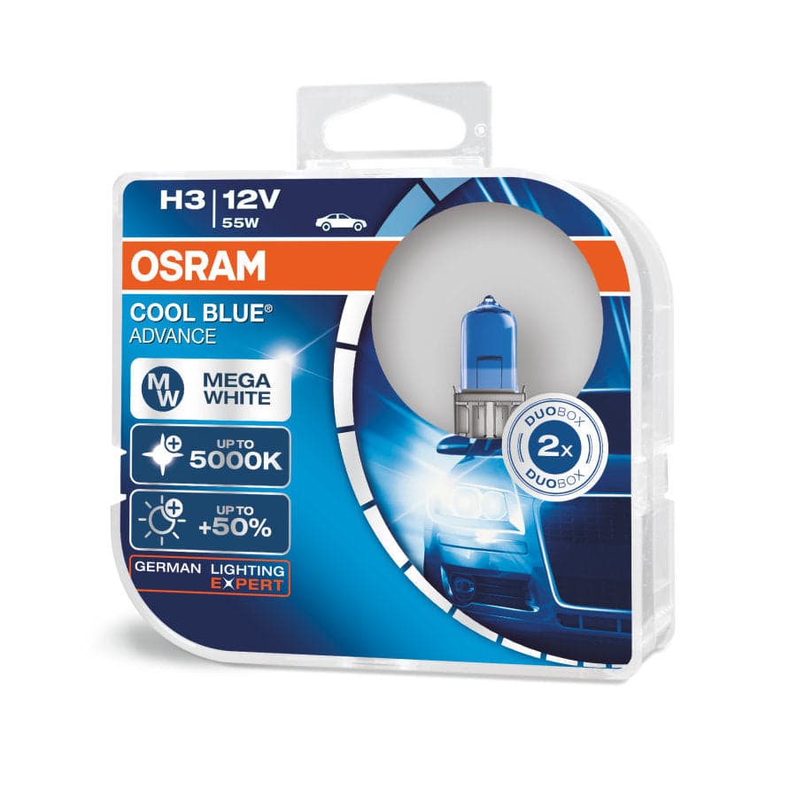 OSRAM COOL BLUE ADVANCE HALOGEN : H3 - iilumo