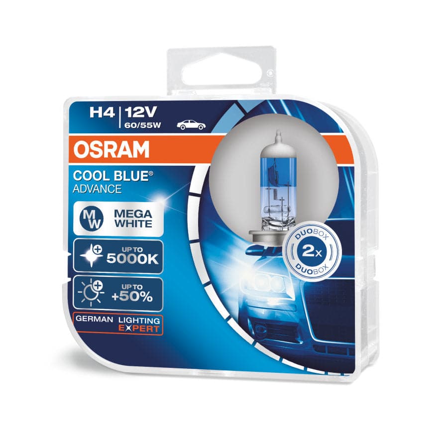OSRAM COOL BLUE ADVANCE HALOGEN : H4 - iilumo
