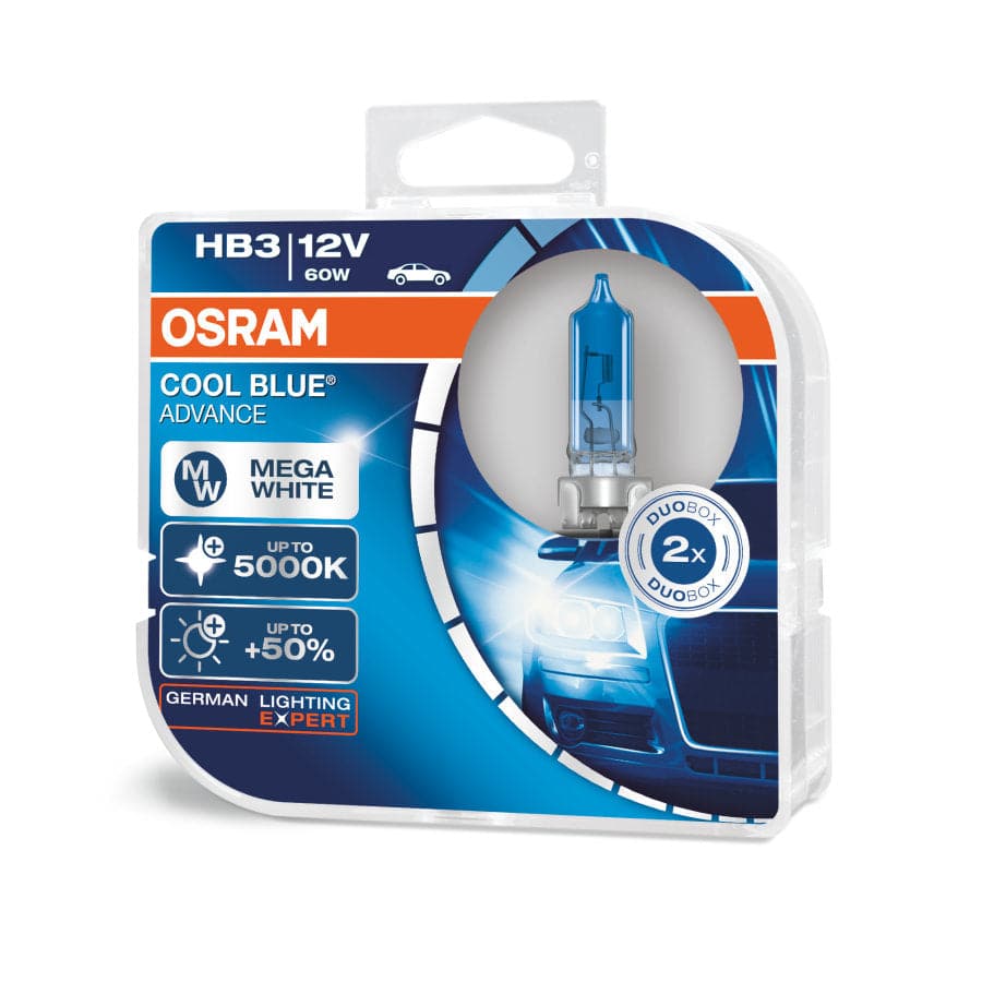 OSRAM COOL BLUE ADVANCE HALOGEN : HB3 - iilumo