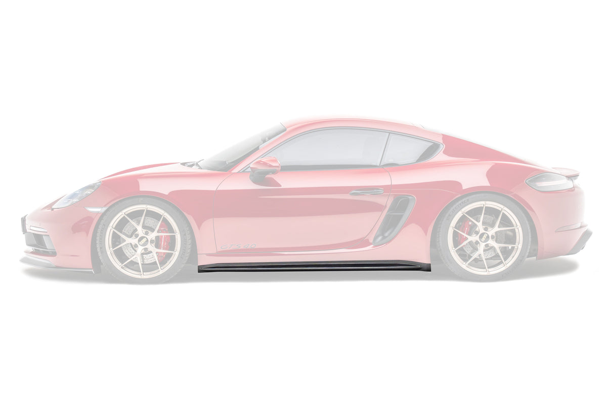 Pre Pregged Carbon Fiber Side Skirts for Porsche 718 Cayman/Boxster S,T,GTS,GTS 4.0,Spyder,GT4,GT4RS 981 982 2012-2025
