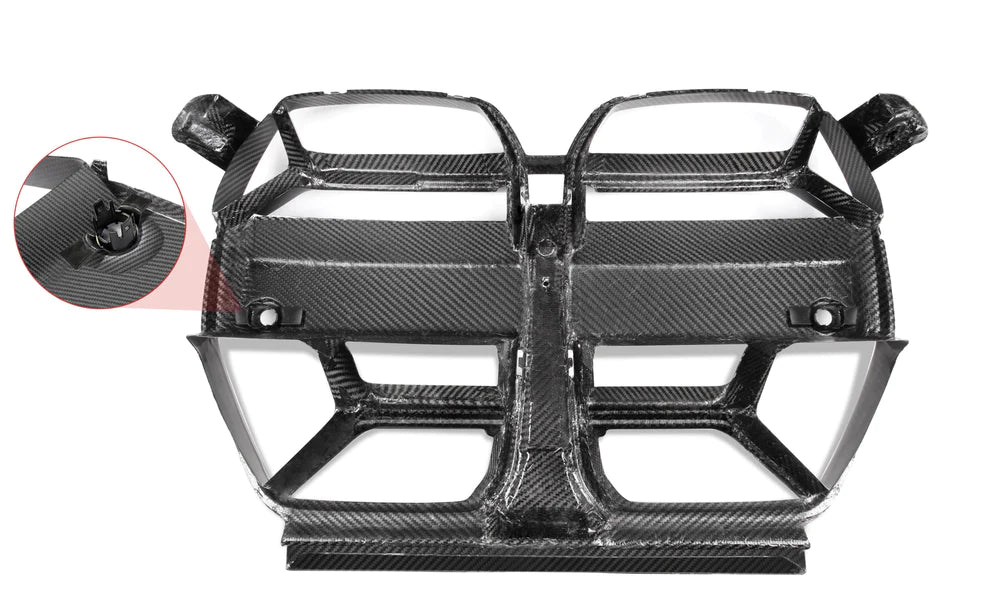 CSL STYLE PRE PREGGED DRY CARBON GRILL For BMW M3 G80 G81 / M4 G82 G83 WITHOUT ACC 20+