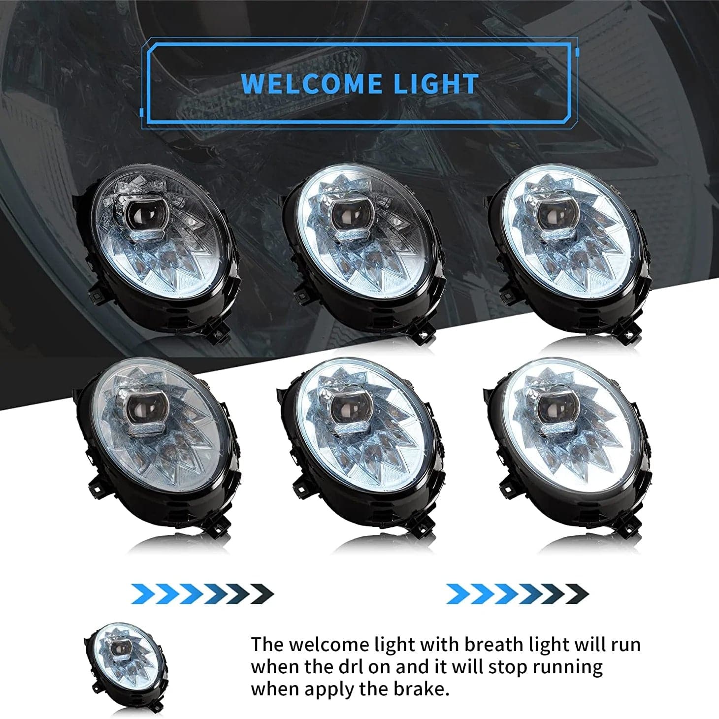 2014-2018 MINI COOPER F56 SEQUENTIAL LED HEADLIGHTS - iilumo
