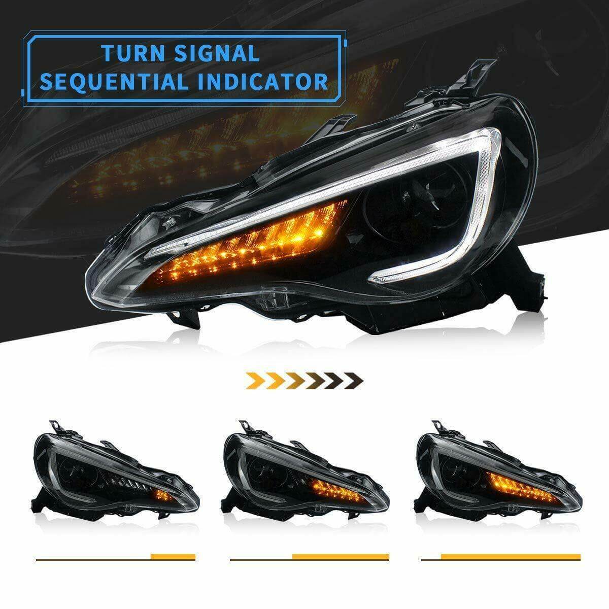 2012-2021 TOYOTA 86 (ZN6) / SUBARU BRZ (ZC6) SEQUENTIAL LED HEADLIGHTS