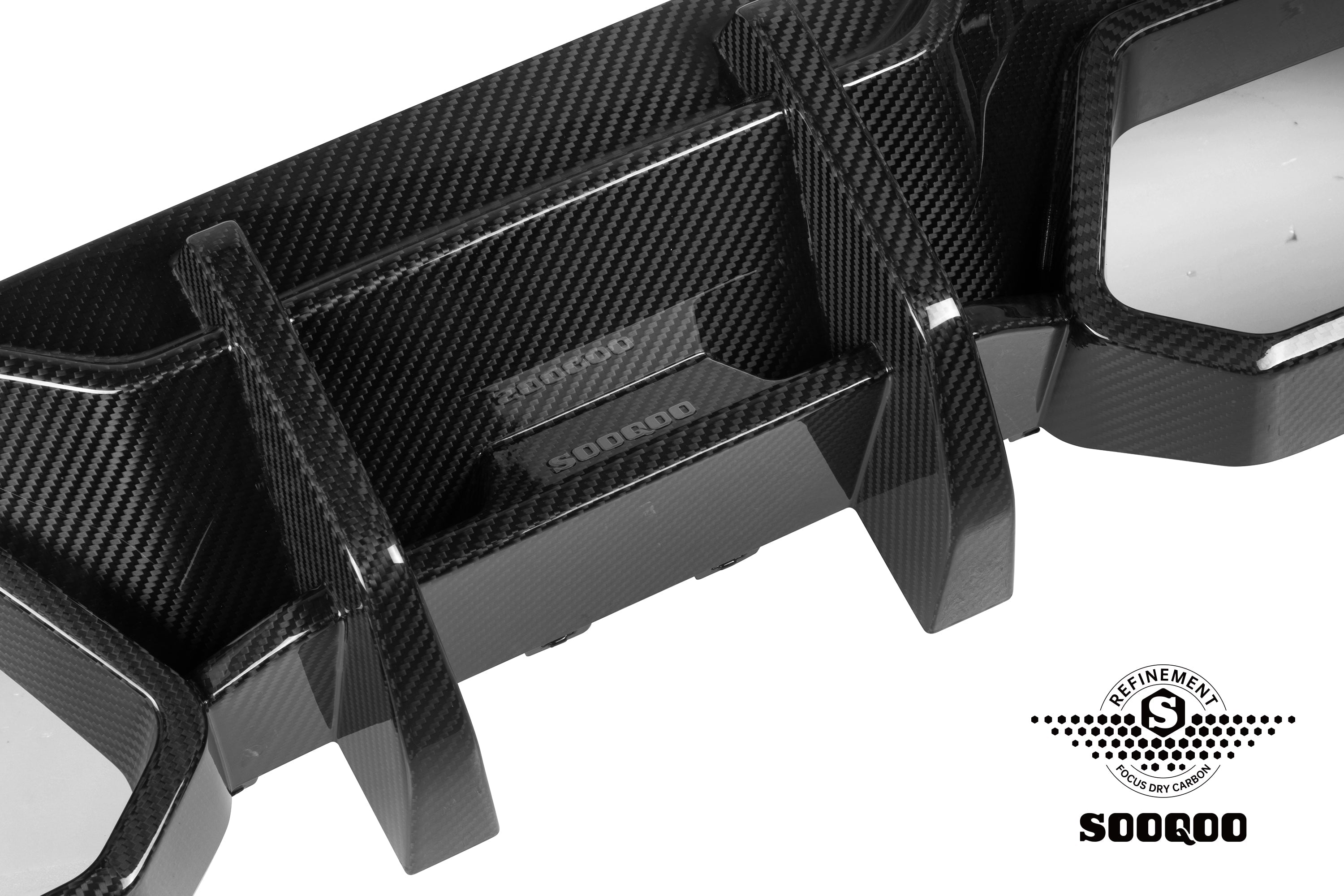 Sooqoo Pre Pregged Dry Carbon Fiber Rear Diffuser for BMW M2 G87 2023+