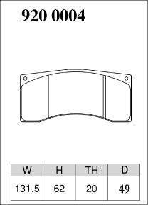 Dixcel Brake Pads for Alcon CAR49 / TA4+ / CRB343 / CRB332 / CAR23 - 20mm