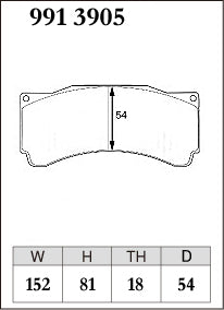 DIXCEL Brake Pads for Brembo Pista / Alcon CAR89 / Alcon TA6+ / AP CP9660 (18mm) - iilumolab