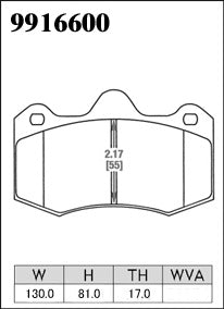 DIXCEL Brake Pads for Alcon CAR69 RC4 (18mm / 55mm)