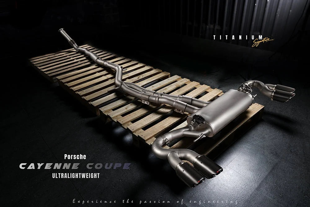 Fi EXHAUST Valvetronic Exhaust System for Porsche Cayenne 9Y0 (OPF) 3.0T Titanium Signature Series Wagon / Coupe 20+ - iilumolab