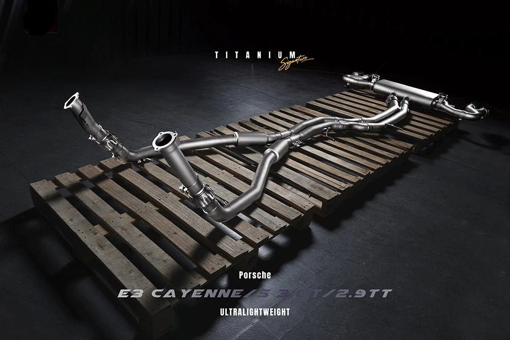 Fi EXHAUST Valvetronic Exhaust System for Porsche Cayenne 9Y0 2.9TT Titanium Signature Series Wagon / Coupe 18+ - iilumolab