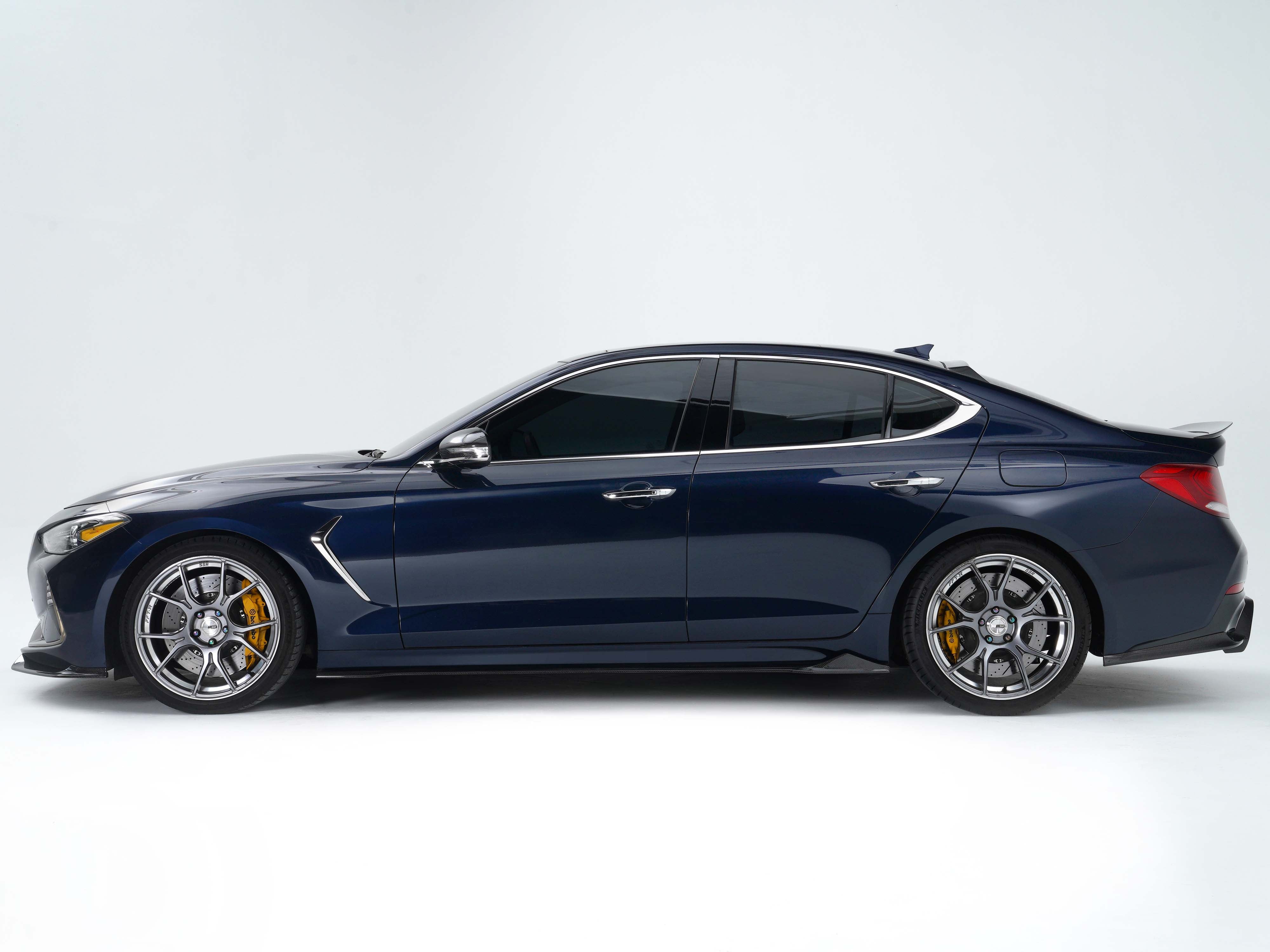 Genesis G70 Carbon Fiber Side Skirts V3 2019-2021