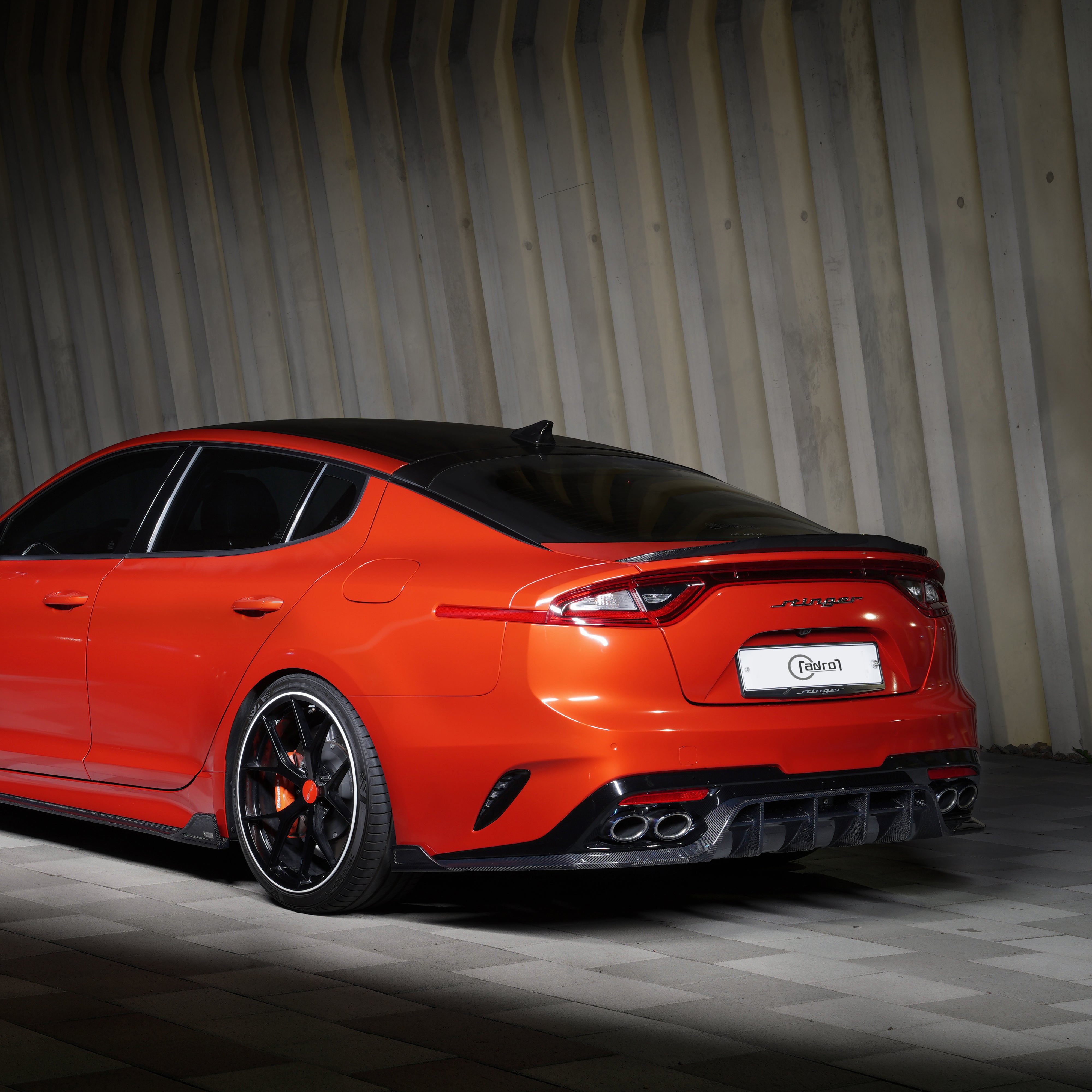 Kia Stinger Carbon Fiber Trunk Spoiler V2 2018-2023