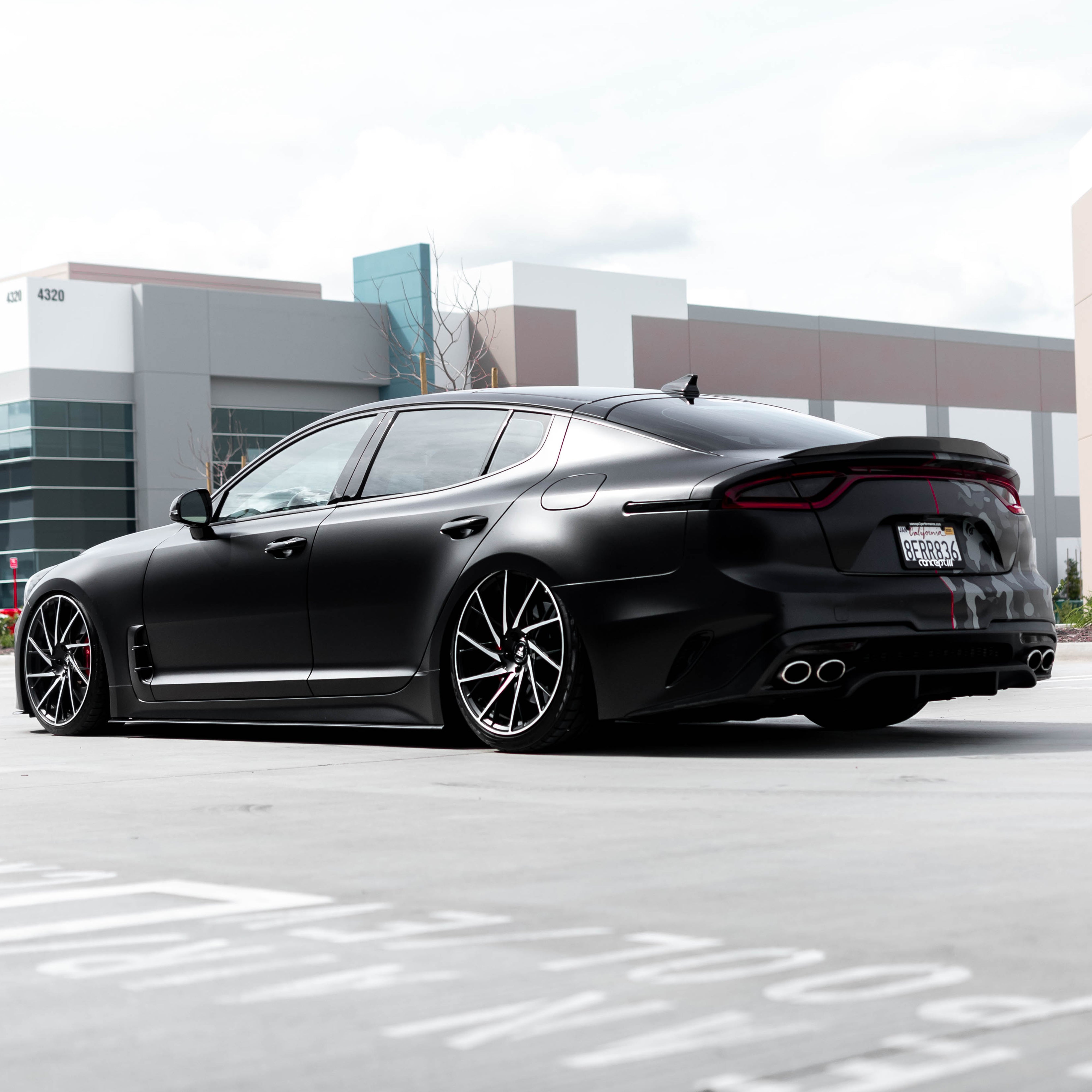 Kia Stinger Carbon Fiber Trunk Spoiler V2 2018-2023