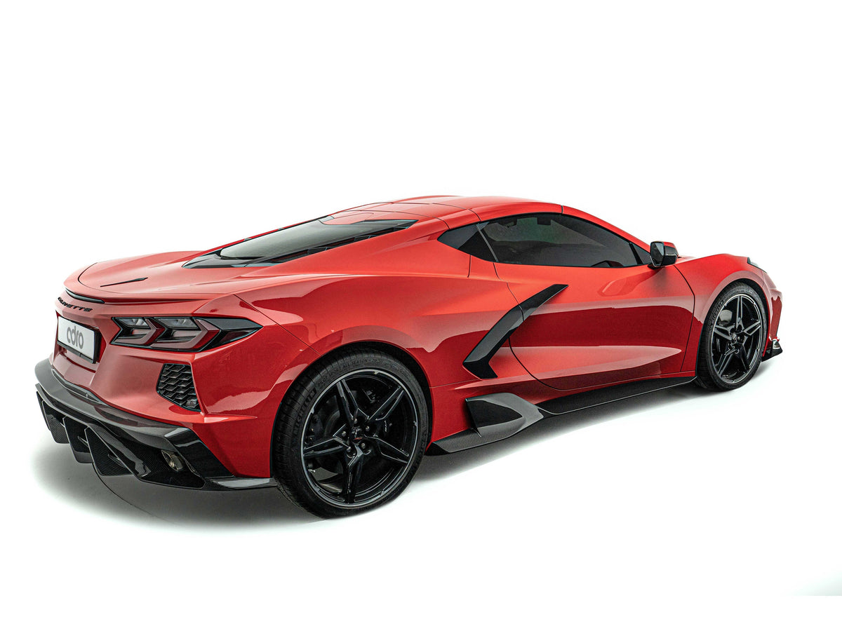 Corvette C8 Prepreg Carbon Fiber Side Skirts 2020+