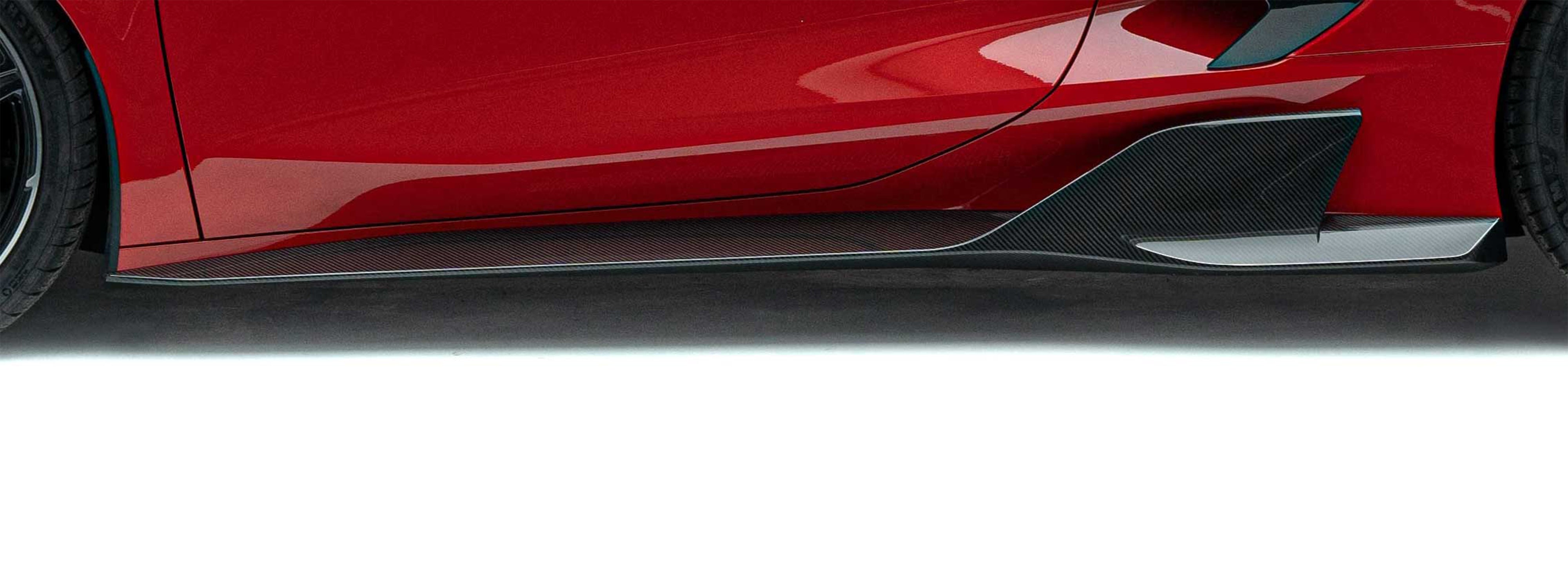 Corvette C8 Prepreg Carbon Fiber Side Skirts 2020+