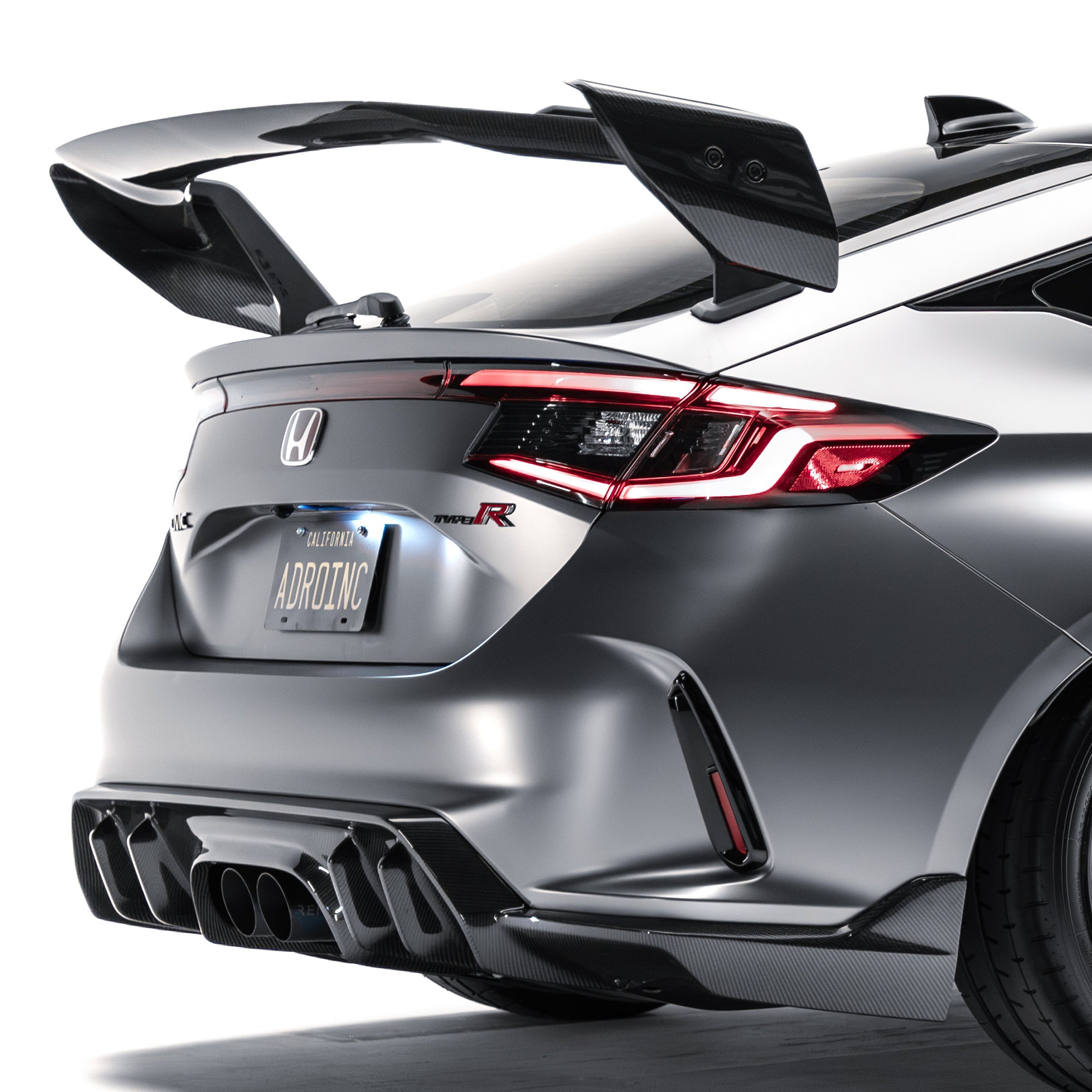 ADRO Honda Civic FL5 Type R Carbon Fiber AT-R4 Swan Neck Wing