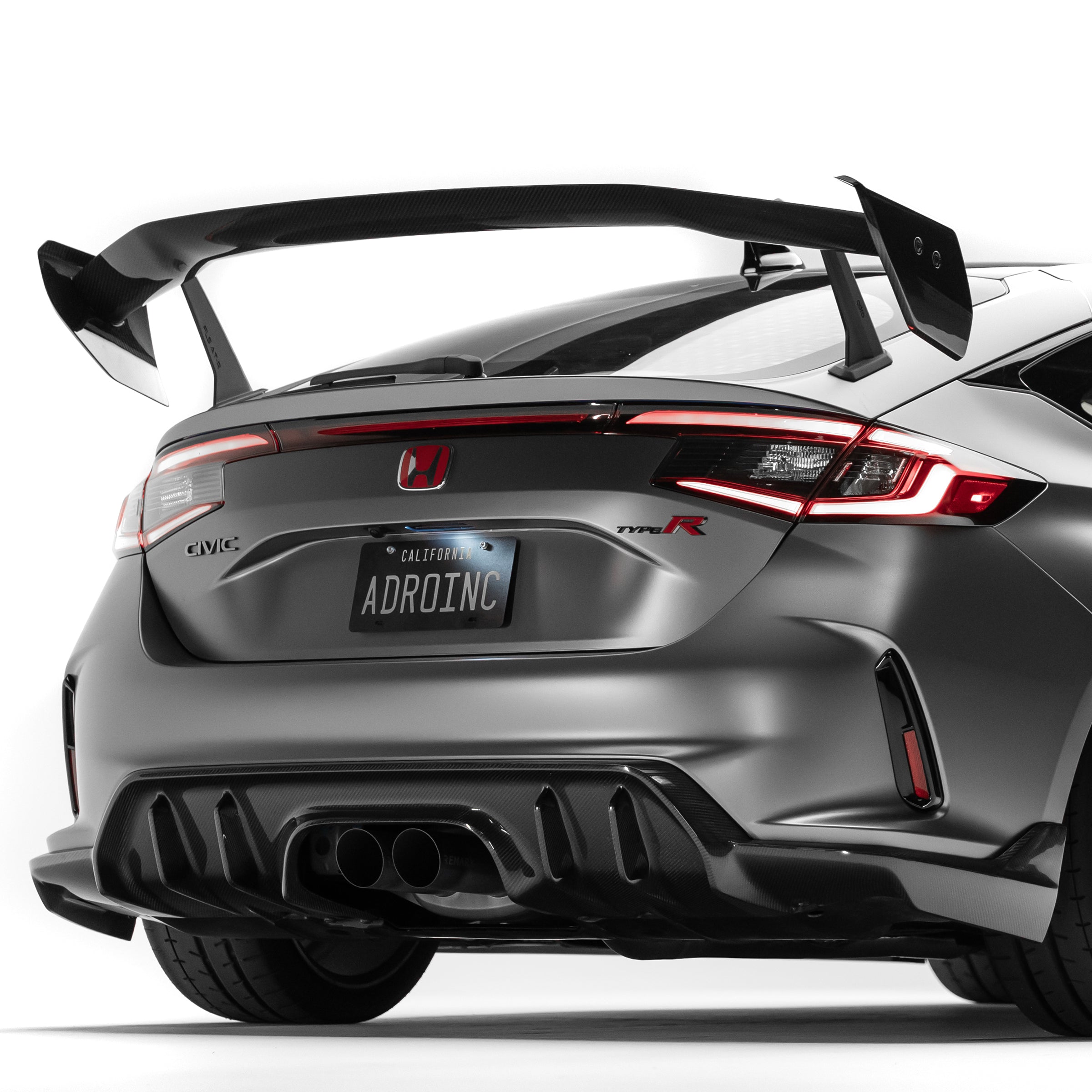 ADRO Honda Civic FL5 Type R Carbon Fiber AT-R4 Swan Neck Wing