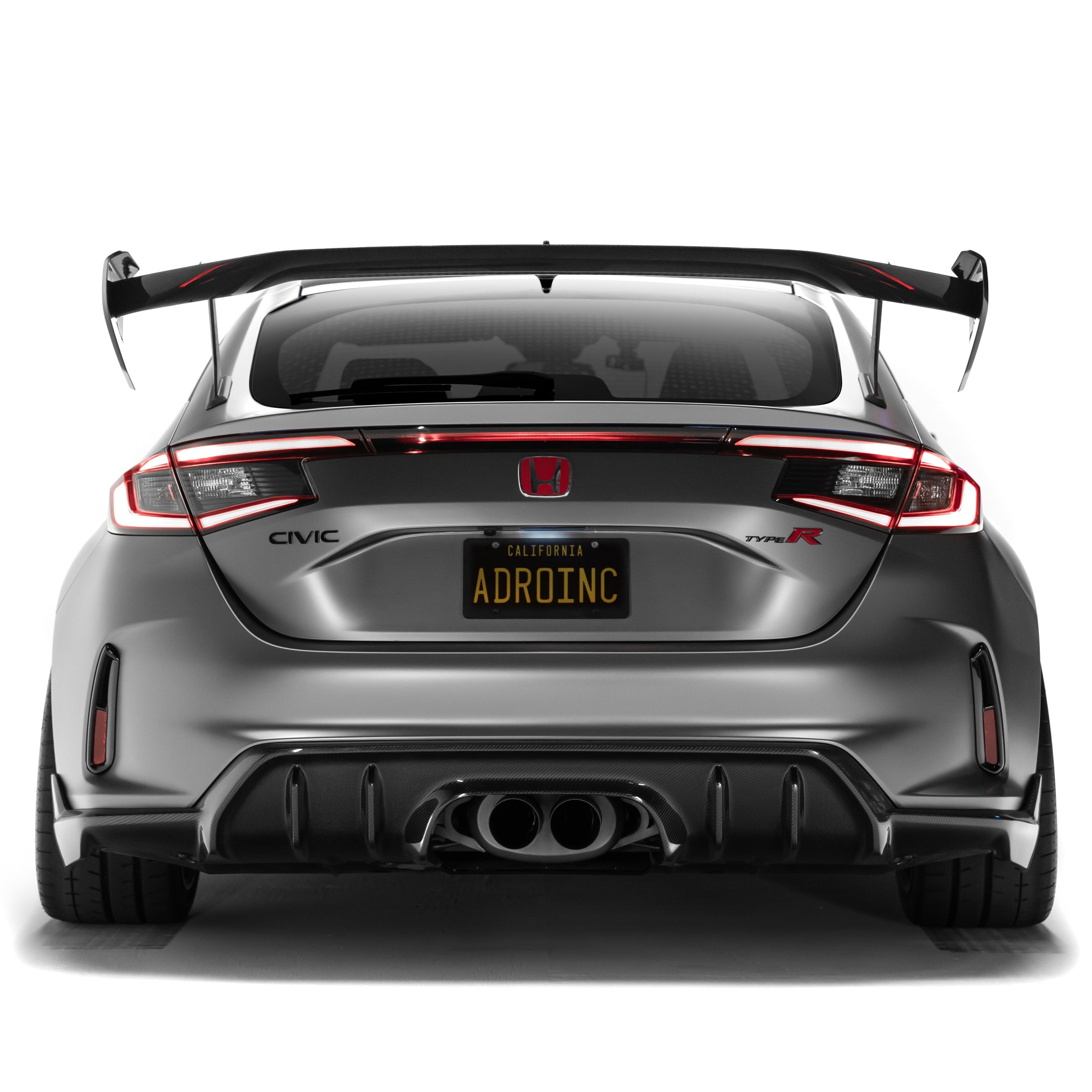 ADRO Honda Civic FL5 Type R Carbon Fiber AT-R4 Swan Neck Wing