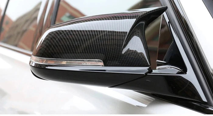 M Performance Style Pre Pregged Carbon Fiber Mirror Caps for BMW 1/2/3/4 Series F20 F22 F23 F30 F32 F33 F36 F87 - iilumolab