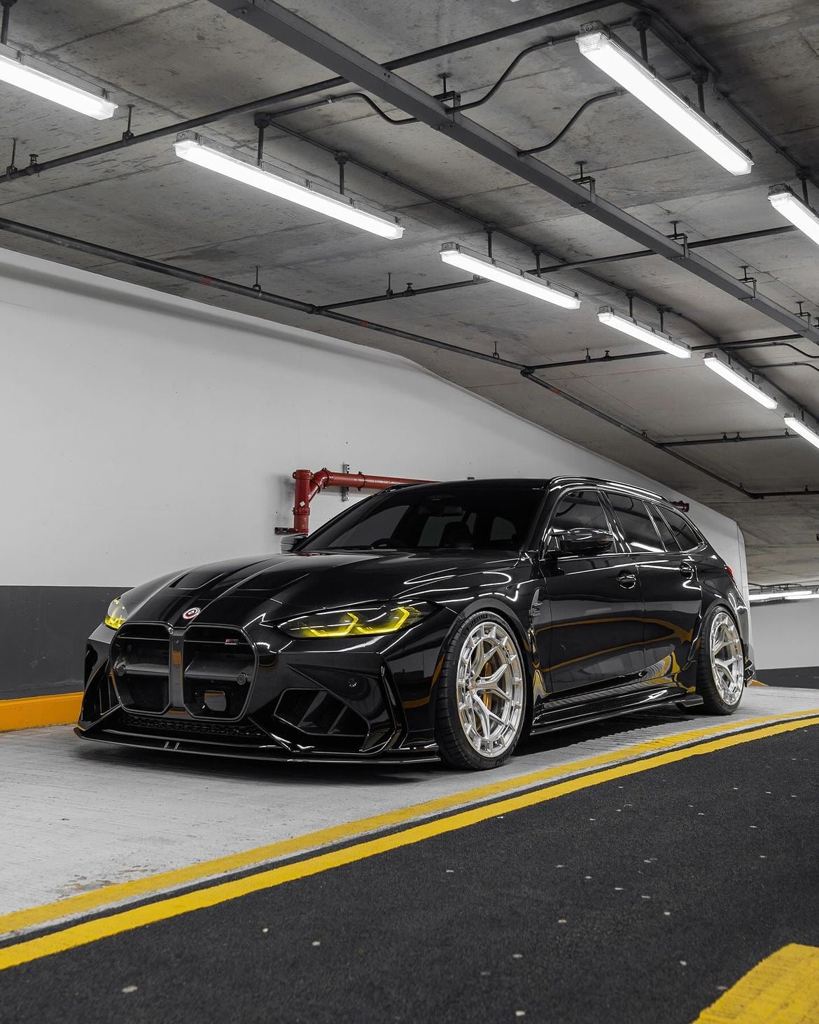 ADRO BMW G80 G81 M3/G82 G83 M4 Front Bumper Dry Carbon Fiber Grille & Duct Vents for ADRO Front Bumper 2020+