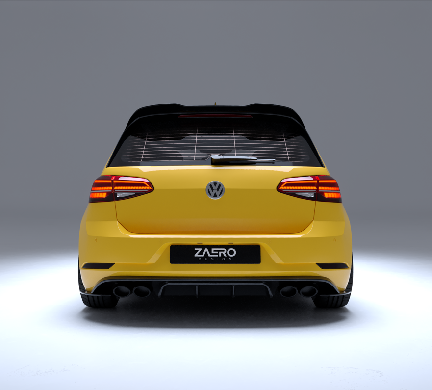 Zaero Designs EVO-1 Rear Diffuser for Volkswagen Golf MK7.5R 2018-2021 - iilumolab