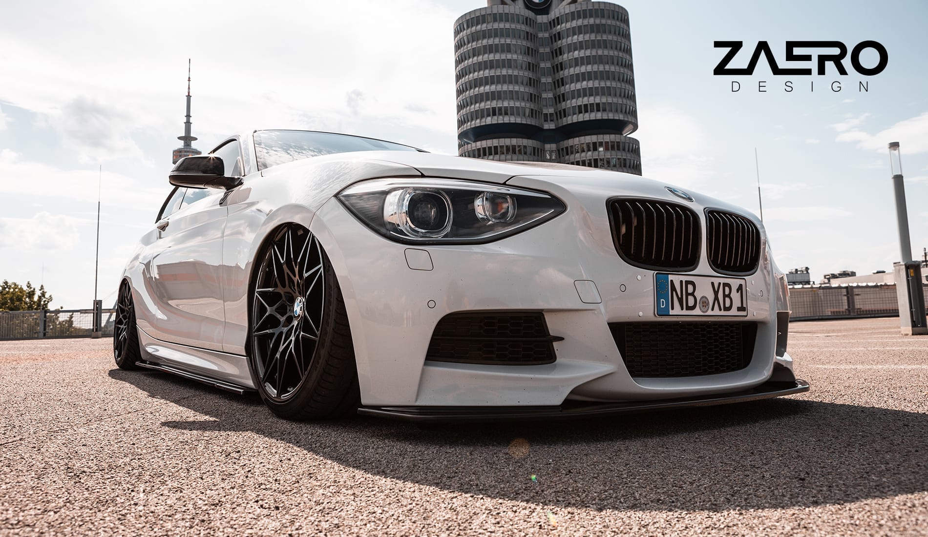 Zaero Designs EVO-1 Front Lip/Splitter for BMW 1 Series F20 (Pre LCI) 2012-2015 - iilumolab
