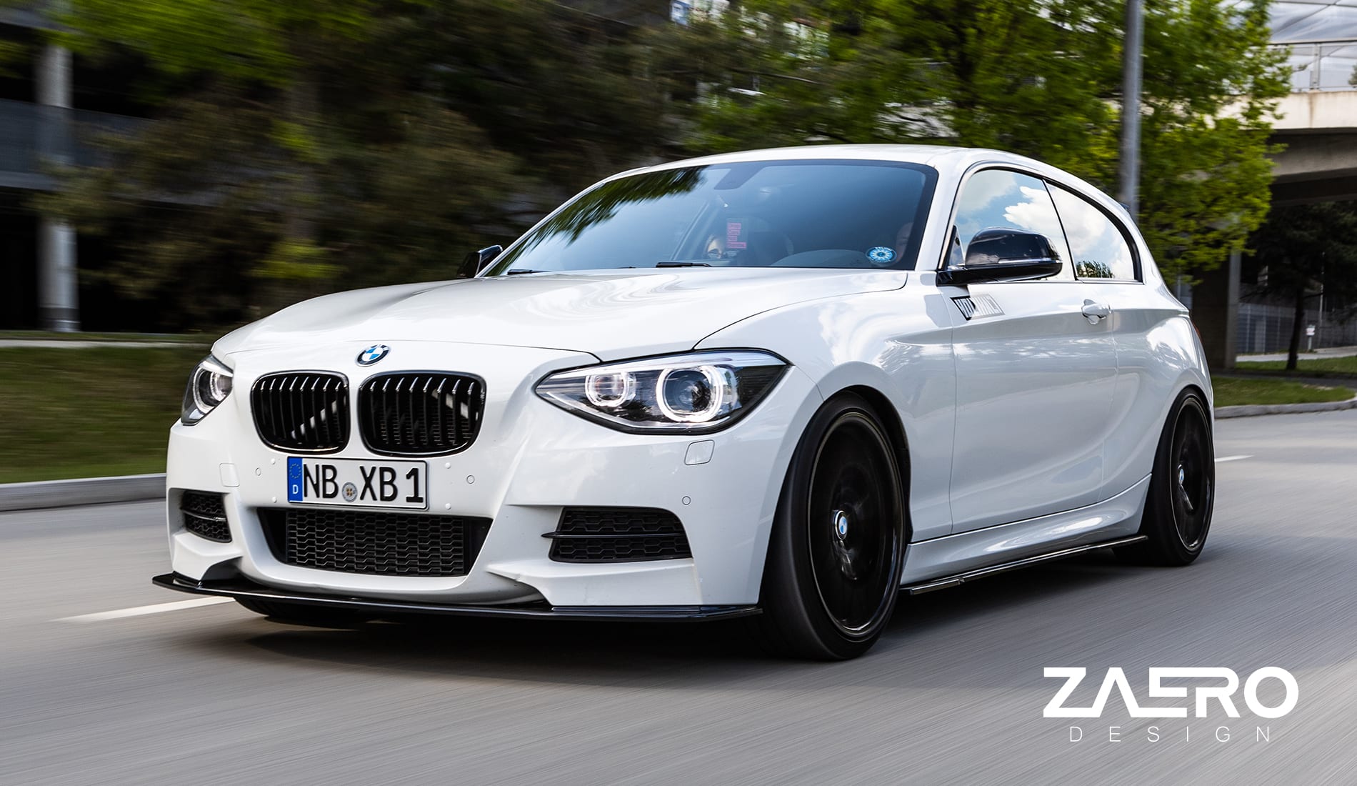 Zaero Designs EVO-1 Front Lip/Splitter for BMW 1 Series F20 (Pre LCI) 2012-2015 - iilumolab