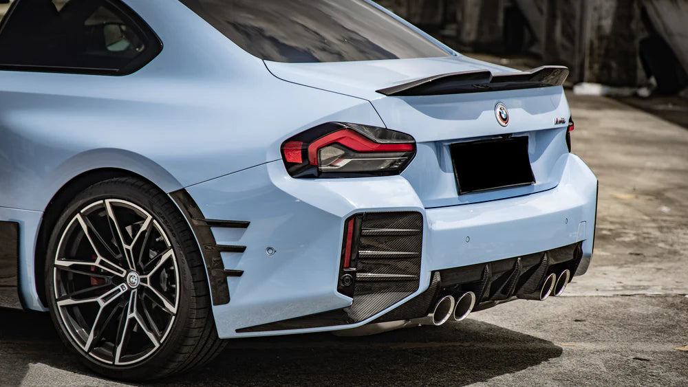 M Performance Style Rear Bumper Trim Pre-Pregged Dry Carbon Fibre - BMW M2 G87 23+