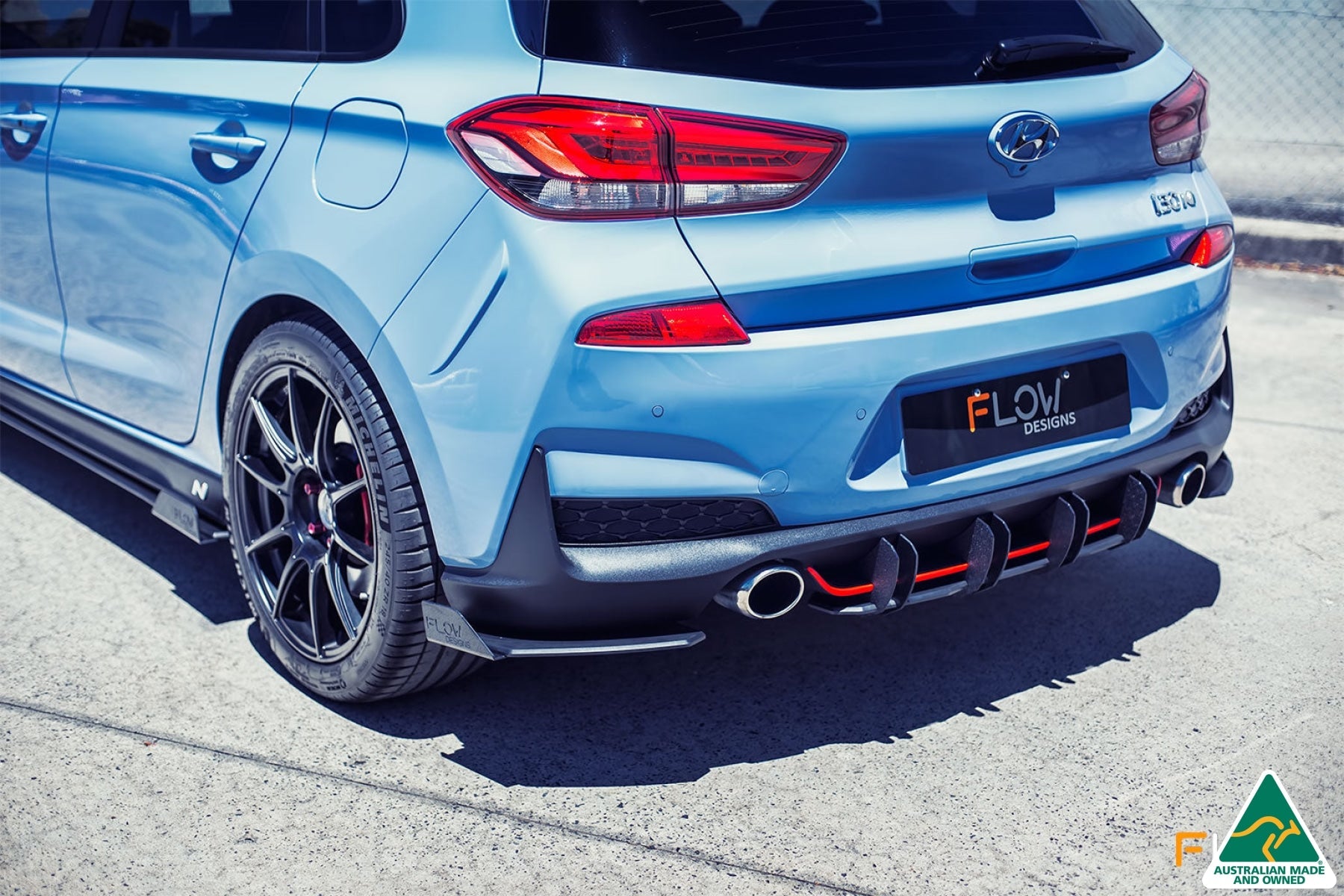 Flow Designs i30N Hatch PD (2018-2020) Flow-Lock Rear Diffuser - iilumolab