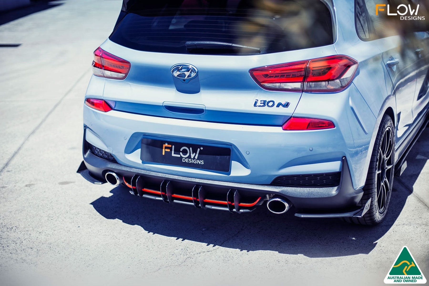 Flow Designs i30N Hatch PD (2018-2020) Flow-Lock Rear Diffuser - iilumolab