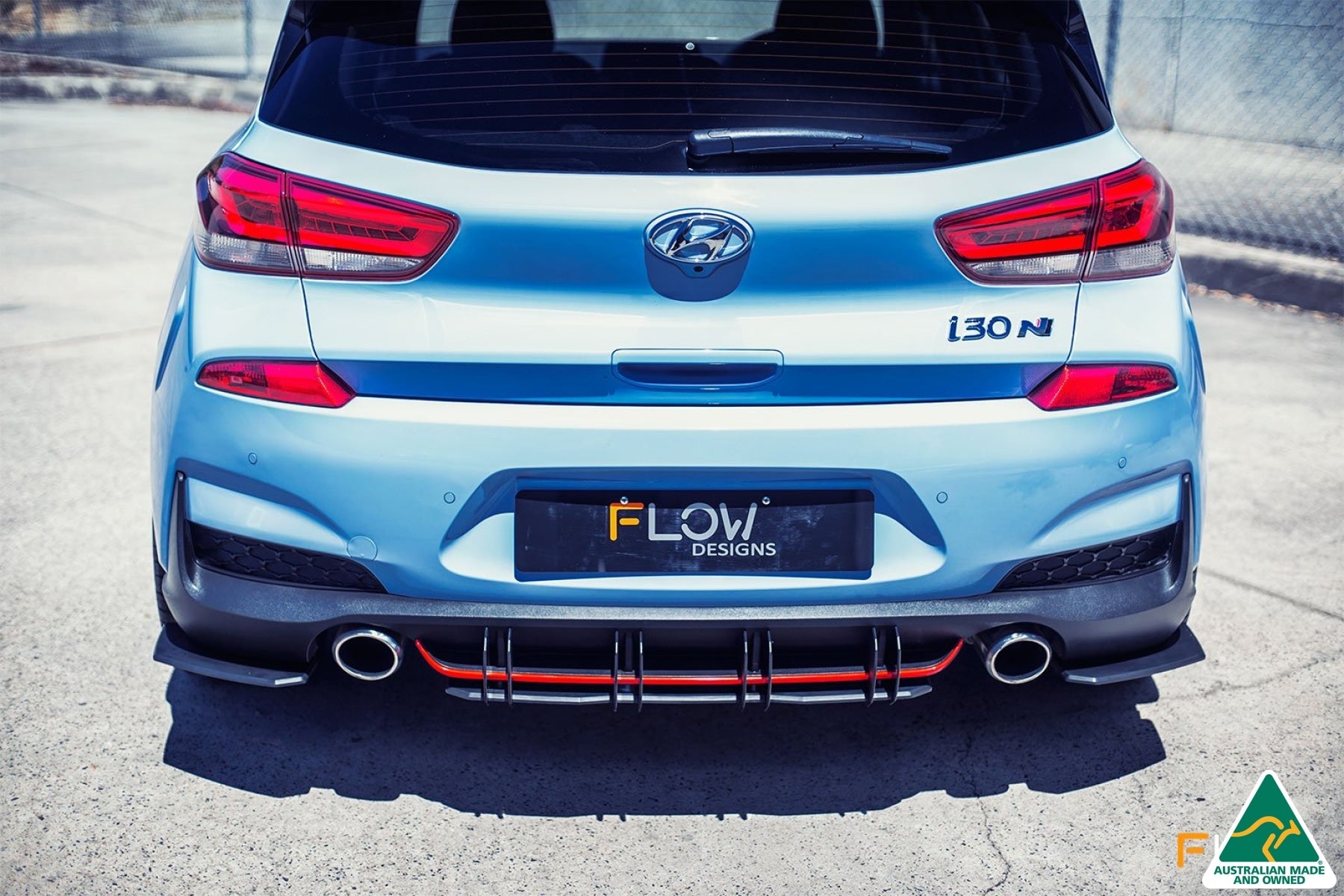 Flow Designs i30N Hatch PD (2018-2020) Flow-Lock Rear Diffuser - iilumolab