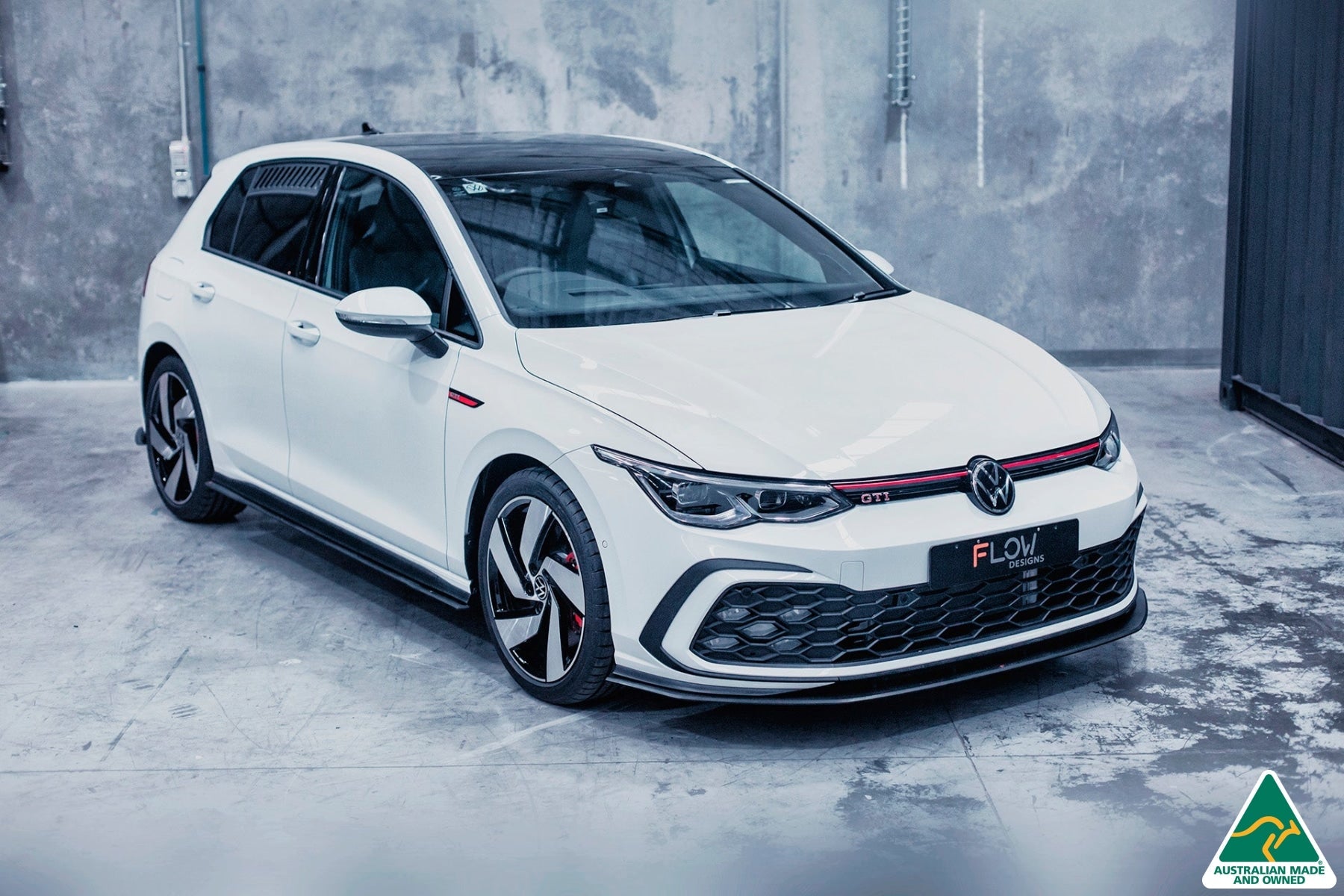 Flow Designs MK8 Golf GTI Front Lip Splitter Extensions (Pair) - iilumolab