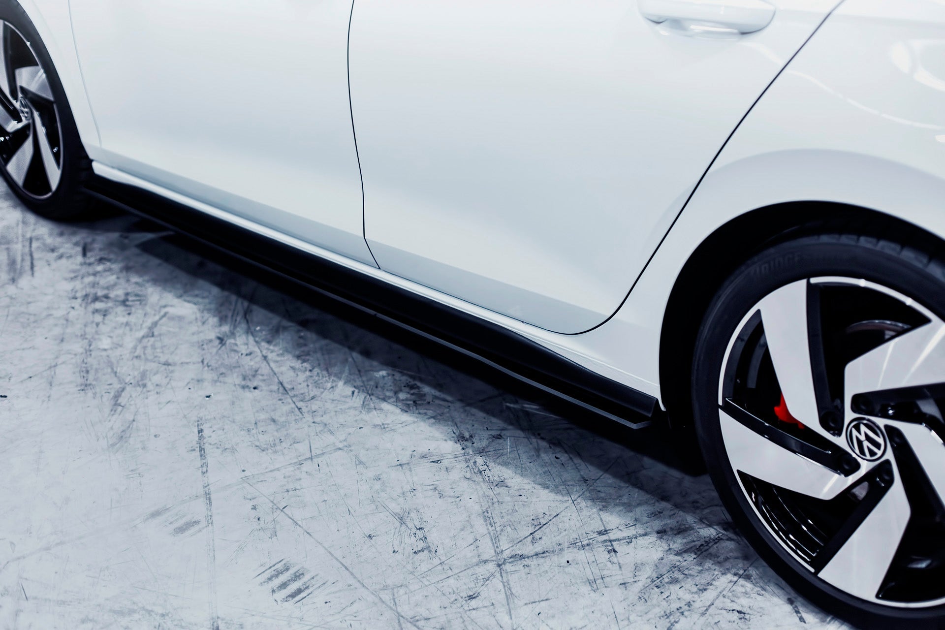 Flow Designs DEMO STOCK - MK8 Golf GTI Side Skirt Splitters (Pair) - GLOSS BLACK - iilumolab