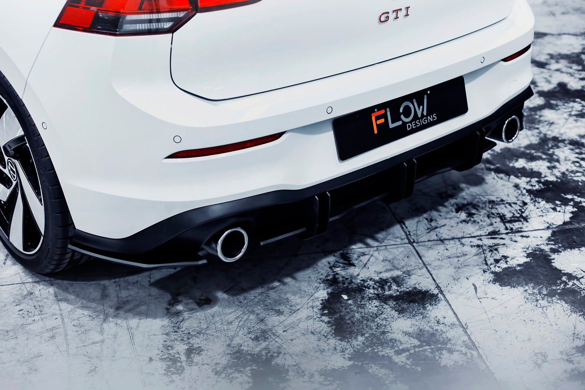 Flow Designs MK8 Golf GTI Flow-Lock Rear Diffuser - iilumolab