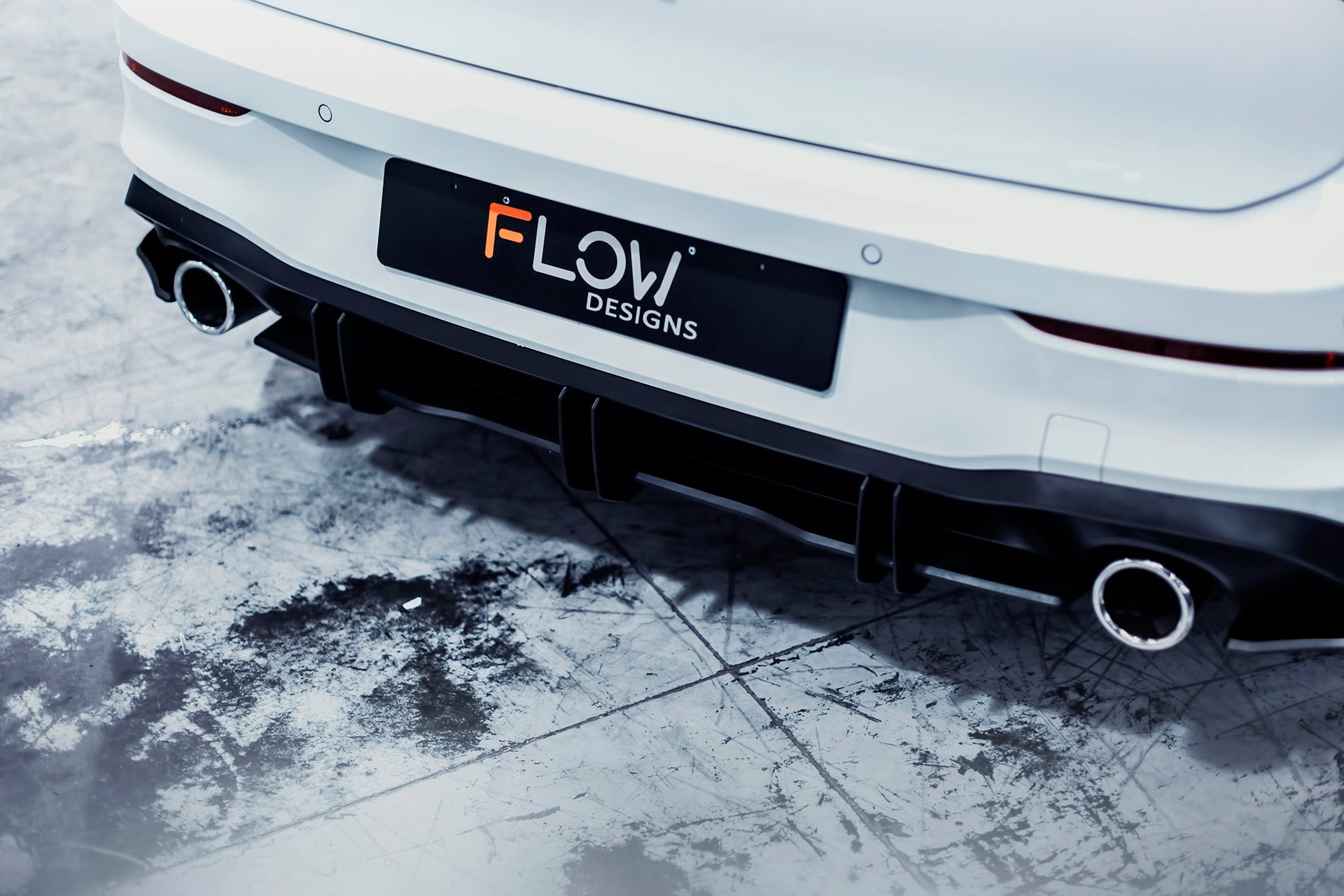Flow Designs MK8 Golf GTI Flow-Lock Rear Diffuser - iilumolab