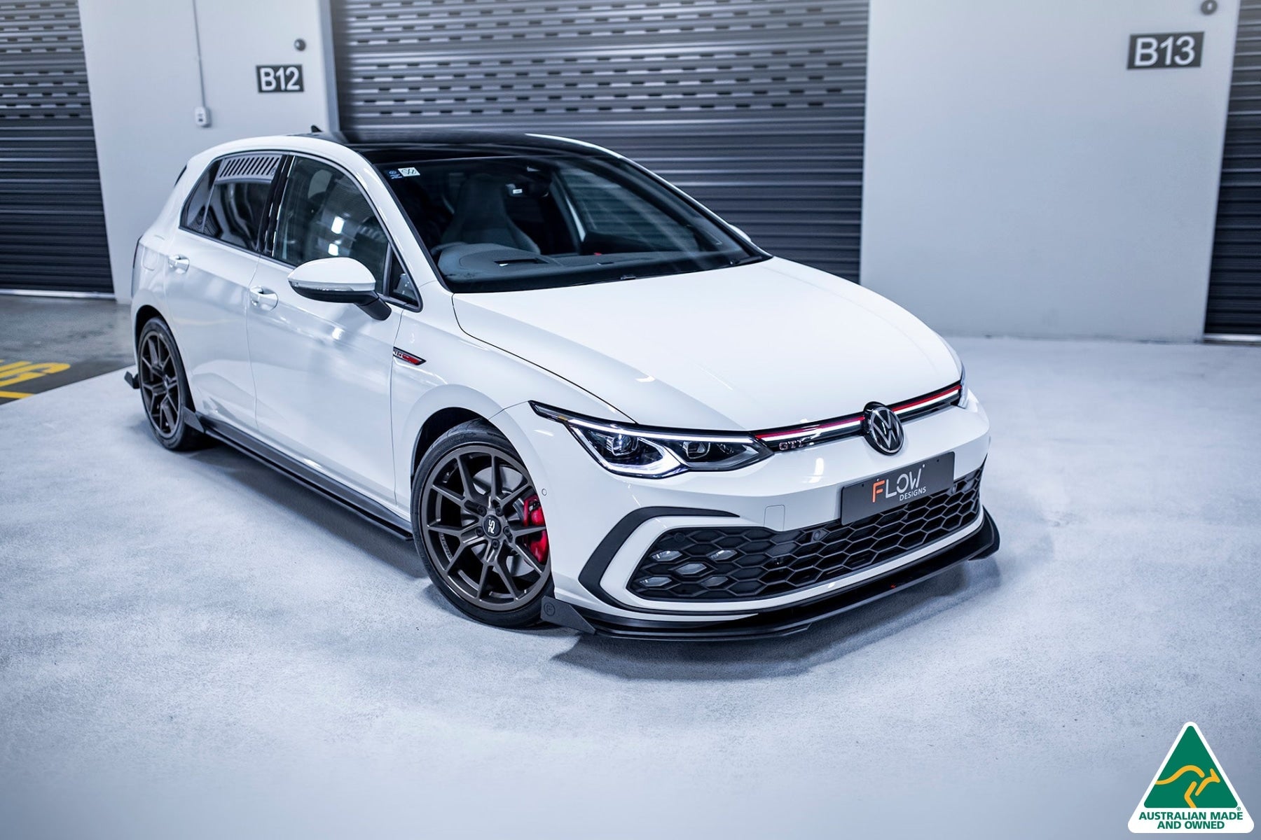 Flow Designs MK8 Golf GTI Front Lip Splitter Winglets (Pair) - iilumolab